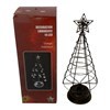 Imagen de Adorno árbol navideño para mesa, de metal con luz, en caja