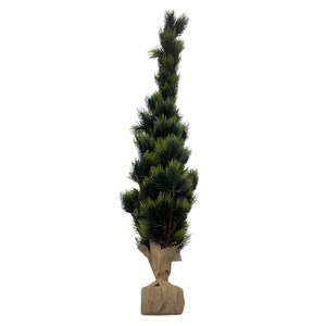 Imagen de Árbol navideño frondoso, 134 ramas 115cm, con base de arpillera