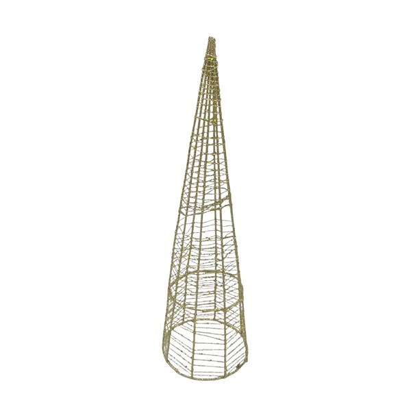 Imagen de Adorno árbol navideño para mesa, de metal calado 40cm