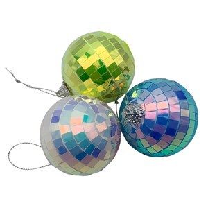 Imagen de Bola navideña 6cm, facetada espejo, varios colores