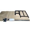 Imagen de Mesa barra desayunador de hierro y MDF con 2 butacas, en caja Berlina Home