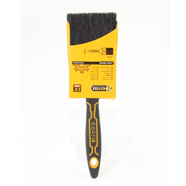 Imagen de Pincel mango de plástico y cerdas nylon, para pintura al aceite, 2.5", Coofix