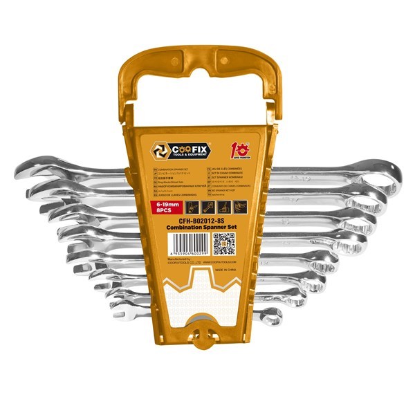Imagen de Llave combinada x8, 6 a 19mm, Coofix