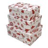 Imagen de Cajas forradas, set x3, diseño navidad
