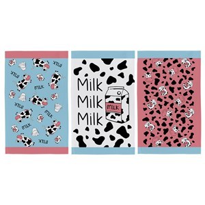 Imagen de Repasador 100% algodón, 65x40cm, 220g, diseño vacas, Berlina by Teka