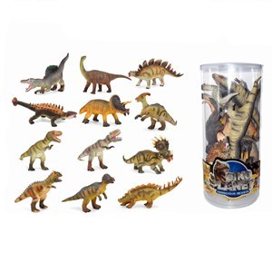 Imagen de Dinosaurio de goma con sonido, TUBO x12, modelos surtidos