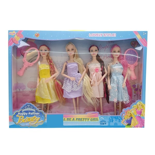 Imagen de Muñeca articulada x4 con accesorios, en caja