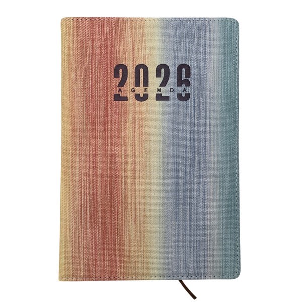 Imagen de Agenda diaria 2026, tapa dura forrada en PU, varios colores
