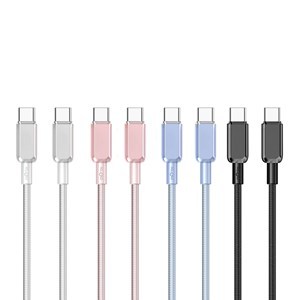 Imagen de Cable USB entrada y salida tipo C, varios colores, KLGO en caja