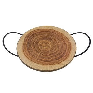 Imagen de Bandeja de madera, 2 asas