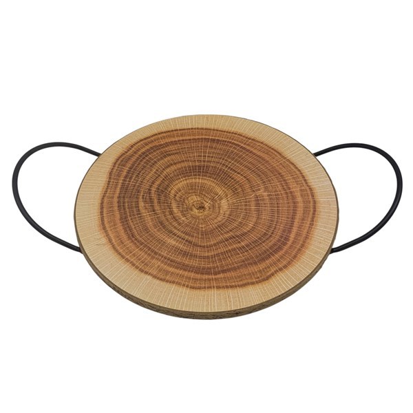 Imagen de Bandeja de madera, 2 asas