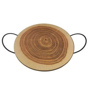 Imagen de Bandeja de madera, 2 asas