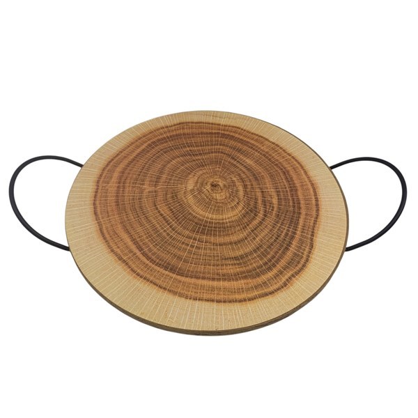 Imagen de Bandeja de madera, 2 asas