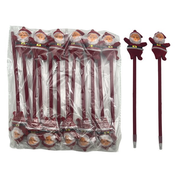 Imagen de Lapicera con aplique Papá Noel, PACKx12