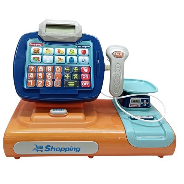 Imagen de Caja registradora con accesorios, con luz y sonido, 2AA, en caja
