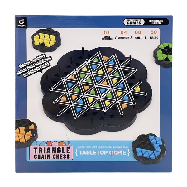 Imagen de Juego de mesa, ajedrez triángular de cadena, en caja