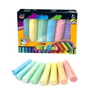 Imagen de Tiza de colores gruesa x6, en caja