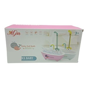 Imagen de Bañito para muñeca, circula el agua, 3AA en caja, 2 colores