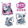 Imagen de Peluche mascota con movimiento, con sonido perro Husky, 2AA, en caja