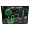 Imagen de Tablero de basket para pared, o sobre puerta, marco luminoso, brilla en la oscuridad, con pelota e inflador, en caja