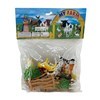 Imagen de Animales de granja de plástico, x12, mini, con accesorios, en bolsa