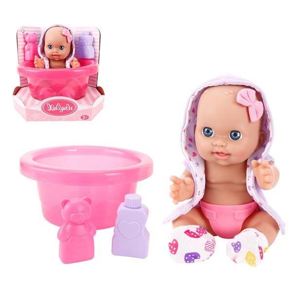 Imagen de Bebote, con bañito y accesorios, en caja