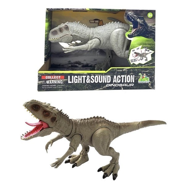 Imagen de Dinosaurio con luz, sonido y movimiento, 2AAA, en caja