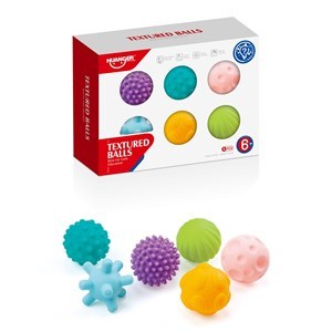 Imagen de Pelota para masajes x6 con texturas, HUANGER, en caja