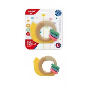 Imagen de Sonajero de silicona, con mordillo HUANGER, en blister