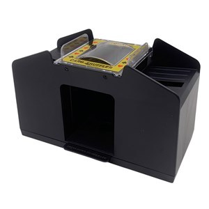 Imagen de Dispensador barajador de naipes, automático 4 mazos, 3AA, en caja