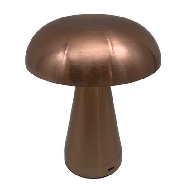 Imagen de Lámpara portátil veladora de metal, táctil USB, en caja varios colores