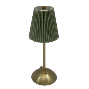 Imagen de Lámpara portátil veladora base de metal, táctil USB, en caja