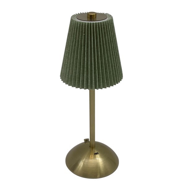 Imagen de Lámpara portátil veladora base de metal, táctil USB, en caja