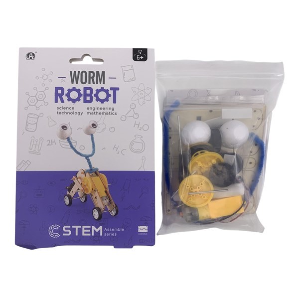 Imagen de Puzzle 3D, madera, robot, en caja