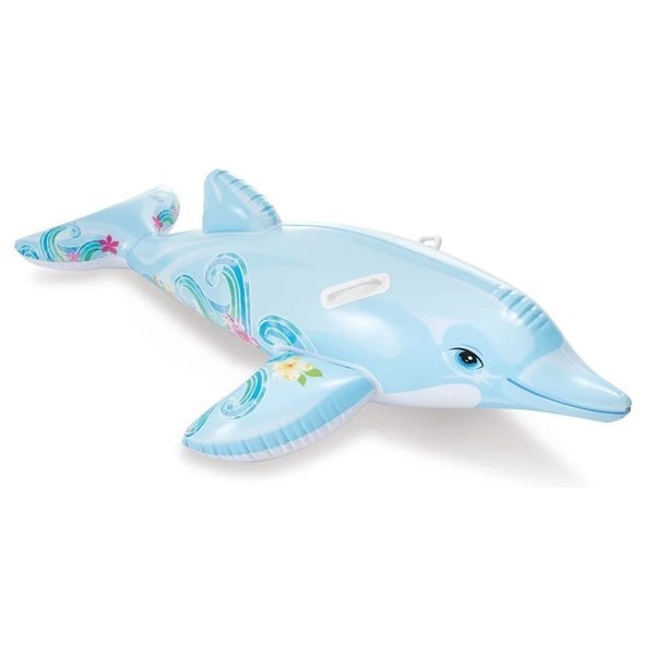 Imagen de Inflable flotador,  delfín con agarres, INTEX en caja