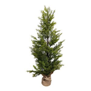 Imagen de Árbol navideño frondoso ciprés, 168 ramas 90cm, con base de arpillera, en caja