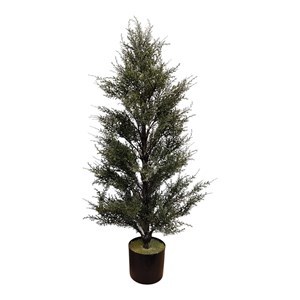 Imagen de Árbol navideño frondoso ciprés, 241 ramas 90cm, con maceta, en caja