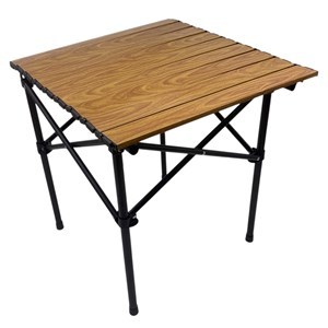 Imagen de Mesa enrollable cuadrada de aluminio pintado plegable, portátil, en bolsa, varios colores