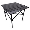 Imagen de Mesa enrollable cuadrada de aluminio pintado plegable, portátil, en bolsa, varios colores