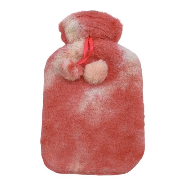 Imagen de Bolsa de agua caliente, 2L con funda de peluche en bolsa, varios colores