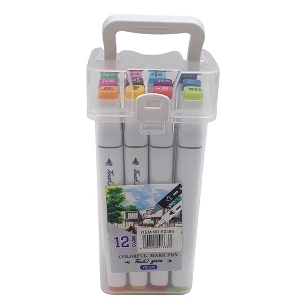 Imagen de Marcadores x12 colores doble punta, en estuche