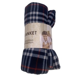 Imagen de Frazada manta polar 2 plazas, varios diseños cuadrillé