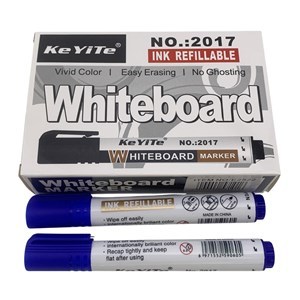 Imagen de Marcador de pizarra x10 AZUL, punta redonda en caja