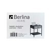 Imagen de Mesa auxiliar o de luz de hierro y MDF 1 estante 1 cajón, en caja Berlina Home