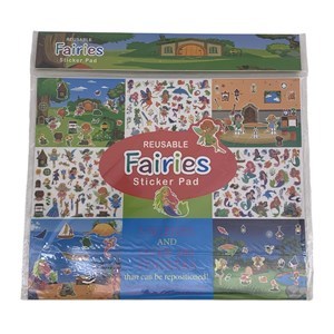 Imagen de Stickers reutilizables, x200, con escenarios, varios diseños, en bolsa, PACK x12