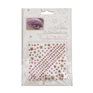 Imagen de Stickers autoadhesivos brillos, faciales, en blister, PACKx12