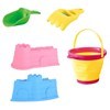 Imagen de Juego de playa, balde plegable, 5 piezas, en red