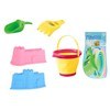 Imagen de Juego de playa, balde plegable, 5 piezas, en red
