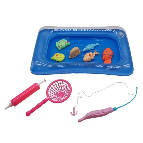 Imagen de Juego de mesa, pesca, juego de enganchar, base inflable en caja