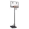 Imagen de Tablero de basket de pie, de acrílico, altura regulable, 108 a 210cm, aro metal 38cm, en caja